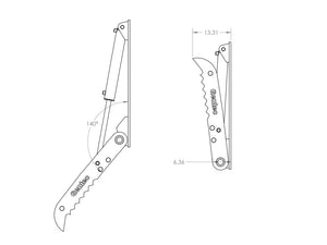 Pulgares de excavadora hidráulica universal HT1440 Gentec, excavadoras de 10000-22000 lbs