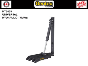HT2458 Gentec Universal mechanical excavator thumbs, 40000-54000 lbs excavators