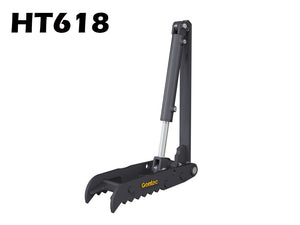 Pulgares de excavadora hidráulica universal HT618 Gentec, excavadoras de 1500-3900 lbs