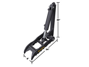 Pulgares de excavadora hidráulica universal HT824 Gentec, excavadoras de 4000-9900 lbs