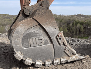 WERK-BRAU Extreme Duty Rock Buckets for 59,000 - 68,000 lbs. Excavators (30MT)