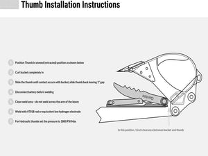 Gentec Mechanical Thumbs for Excavators