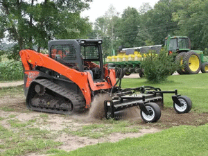 Erskine Floating soil conditioner for skid steer loader