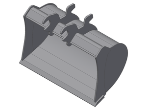 TAG wedge lock ditch buckets for John Deere and Hitachi excavators 2500 Lbs. to 14000 Lbs.