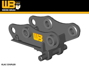WERK-BRAU KLAC Coupler for excavators 11,000 - 16,000 lbs. Excavators (Mini 3 & 4)