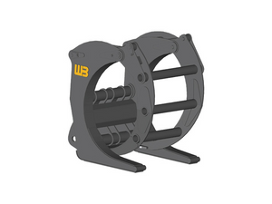 WERK-BRAU Log Sorting Grapple Forks for Wheel loaders 26,000 - 30,000 lbs. (class 3)