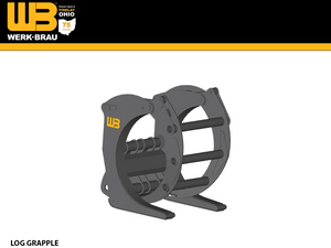 WERK-BRAU Log Sorting Grapple Forks for Wheel loaders 26,000 - 30,000 lbs. (class 3)