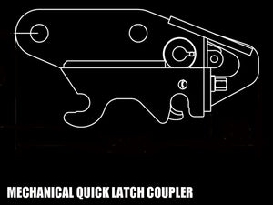 Sistemas de acoplador WAIN ROY de 1/4 de yarda para excavadoras y retroexcavadoras de 12 500 a 16 000 lb, incluidos Wain Roy, CF, Gannon y Helac