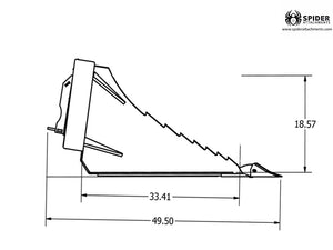 SPIDER ATTACHMENTS Stump bucket for mini loader