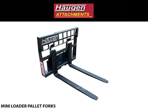 HORQUILLAS PARA PALETS HAUGEN PARA MINICARGADORA
