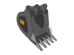 WERK-BRAU Skeleton Bucket for 2,100 - 5,000 lbs. Excavators. (Mini 76)