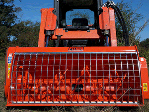 Eterra concrete mixer for skid steer