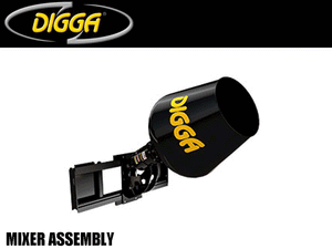 DIGGA cement mixer bowl and auger drive assembly