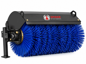 Spider Attachments Mini Skid Steer Angle Broom / Hydraulic and Manual