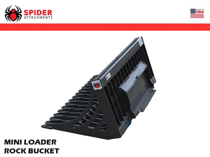 SPIDER ATTACHMENTS rock bucket for mini loader