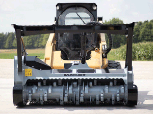 Baumalight MS1472 1400 series bite limiter drum mulcher for Skid Steer