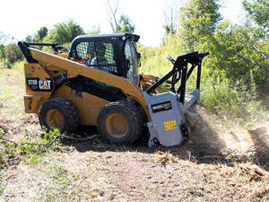 Baumalight MS1472 1400 series bite limiter drum mulcher for Skid Steer