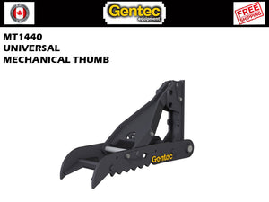 MT1440 Gentec Pulgares de excavadora mecánicos universales, excavadoras de 10000-22000 lbs