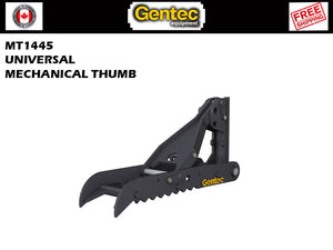 MT1445 Gentec Pulgares de excavadora mecánicos universales, excavadoras de 10000-22000 lbs