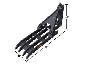 MT2458 Gentec Universal mechanical excavator thumbs, 40000-54000 lbs. excavators