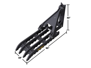 MT1860 Gentec Universal mechanical excavator thumbs, 22500-39000 lbs excavators