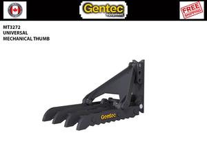 MT3272 Gentec Pulgares universales para excavadora mecánica, 65000-100000 lbs. excavadoras
