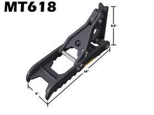 MT618 Gentec Universal Mechanical excavator thumbs, 1500-3900 lbs excavators