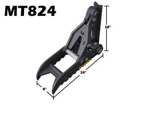 MT824 Gentec Universal mechanical excavator thumbs, 4000-9900 lbs excavators
