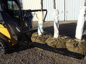 DPM next generation nursery jaw tree forks for machines with universal skid steer coupler