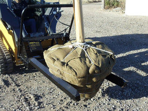 DPM next generation nursery jaw tree forks for machines with universal skid steer coupler