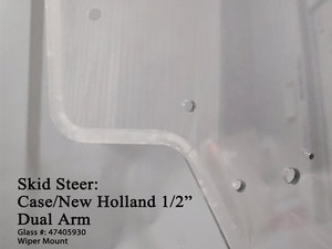 Spider Attachments NEW HOLLAND and CASE coated polycarbonate replacement windshields