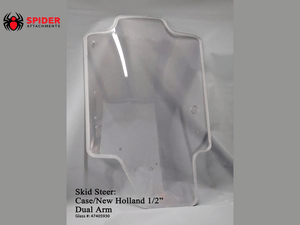 Spider Attachments NEW HOLLAND and CASE coated polycarbonate replacement windshields
