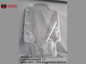 Spider Attachments NEW HOLLAND and CASE coated polycarbonate replacement windshields