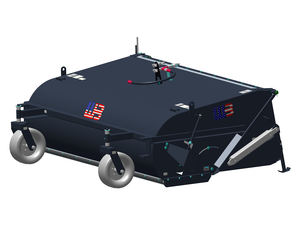 Escoba recogedora montada en cargador WERK-BRAU