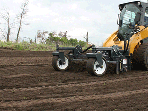 VIRNIG Power Rake for Skid Steer