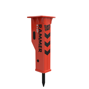 RAMMER Performance series hydraulic hammers for mini excavators 1800-26500 lbs.