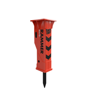 RAMMER Performance series hydraulic hammers for mini excavators 1800-26500 lbs.