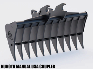 Rhinox Excavator Root Rake Attachments