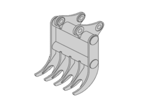 TAG Rake for mini excavators 14000 to 20000 lbs.