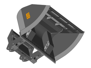 WERK-BRAU High Tip / Roll out Bucket for Wheel loaders 14,000 - 19,000 lbs. (class 1)