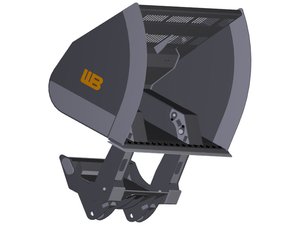 WERK-BRAU High Tip / Roll out Bucket for Wheel loaders 14,000 - 19,000 lbs. (class 1)