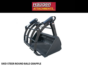HAUGEN ROUND BALE GRAPPLE FOR SKID STEERS