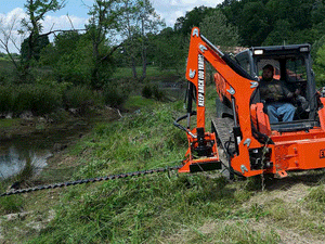 ETERRA Raptor Skid Steer Boom Arm Mower Attachment
