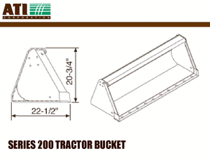 ATI Group Series 200 utility tractor bucket