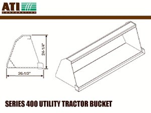 ATI Group Series 400 utility tractor bucket