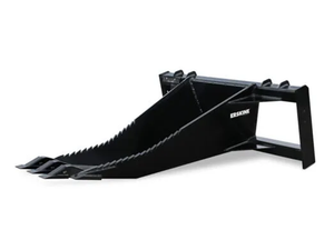 Erskine stump bucket for skid steer loaders