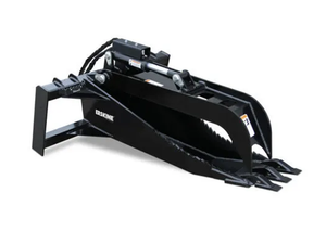Erskine stump bucket grapple for skid steer loader