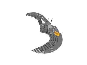WERK BRAU Hydra-Clamp Cuchara y rastrillo para excavadoras 50,000 - 69,000 lbs (25MT)