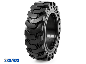 MICHELIN CAMSO SKS 792S SOLID tire and rim assemblies for skid steer loaders