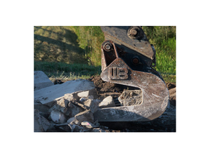 WERK-BRAU Pavement Removal Bucket for 11,000 - 16,000 lbs. Excavators. (Mini 3)(Mini 4)